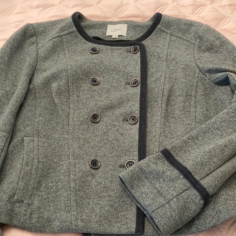 Loft jacket. Dress up or down. Jeans or skirt compliment!